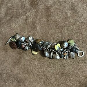 Silpada Sterling Silver Mixed Stone Bracelet